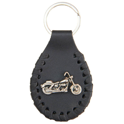 Milwaukee Leather Classic Chopper Pewter Emblem Key Chain - MLA9516
