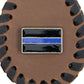 Milwaukee Leather Black -Thin Blue Line Pewter Emblem Key Chain - MLA9524