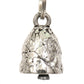 Milwaukee Leather MLB9007 'Cross with Green Diamond' Motorcycle Good Luck Bell | Key Chain Accessory for Bikers