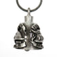 Milwaukee Leather MLB9016 'Fallen Hero' Motorcycle Good Luck Bell | Key Chain Accessory for Bikers