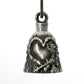 Milwaukee Leather MLB9018 'Love and Rose' Motorcycle Good Luck Bell | Key Chain Accessory for Bikers