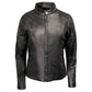 Milwaukee Leather USA MADE MLJKL5001 Women's Black Foxy Premium Motorcycle Leather Jacket with Vents