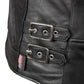 Milwaukee Leather USA MADE MLJKL5001 Women's Black Foxy Premium Motorcycle Leather Jacket with Vents