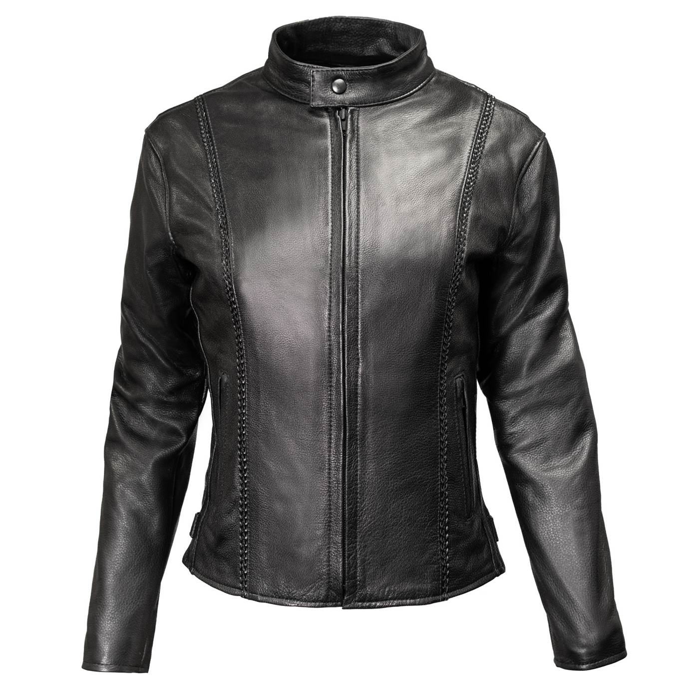 Milwaukee Leather USA MADE MLJKL5002 Women's Black Pristine Premium Motorcycle Leather Jacket