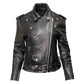 Milwaukee Leather USA MADE MLJKL5004 Women's Black The Flaunt Premium Classic Motorcycle Style Leather Jacket