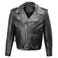 Milwaukee Leather USA MADE MLJKM5009 Men's Black The Dean Premium Leather Throwback Motorcycle Jacket