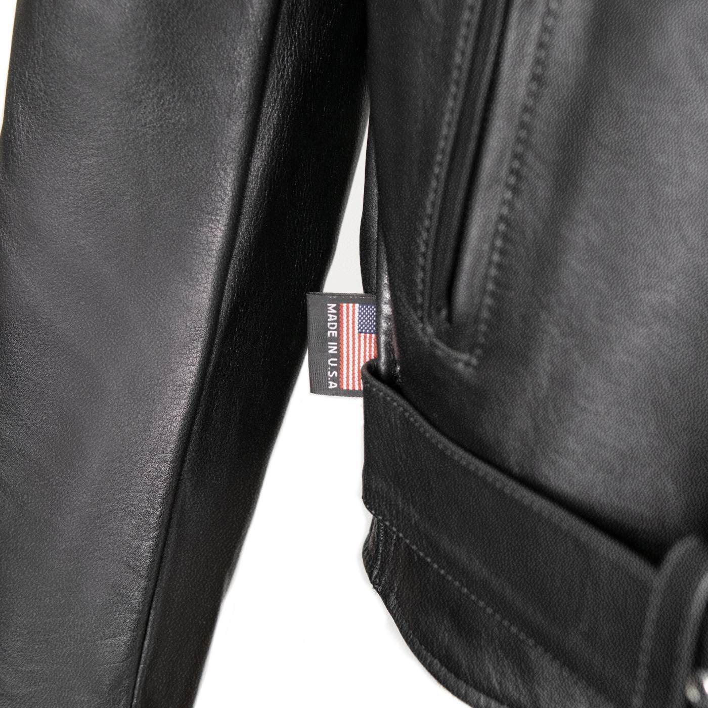 Milwaukee Leather USA MADE MLJKM5009 Men's Black The Dean Premium Leather Throwback Motorcycle Jacket