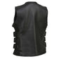Milwaukee Leather MLL4501 Women's Tactical Swat Style Rider Leather Vest w/ Single Panel Back for Club Patches