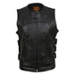 Milwaukee Leather MLL4501 Women's Tactical Swat Style Rider Leather Vest w/ Single Panel Back for Club Patches