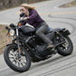 Milwaukee Leather Women's Black Lightweight Premium Goat Skin Leather Motorcycle Chaps w/ Accent Lacing -MLL6535