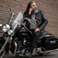 Milwaukee Leather MLM1515 Men's Classic Beltless Black Leather Triple Stitched Motorcycle Biker Rider Jacket