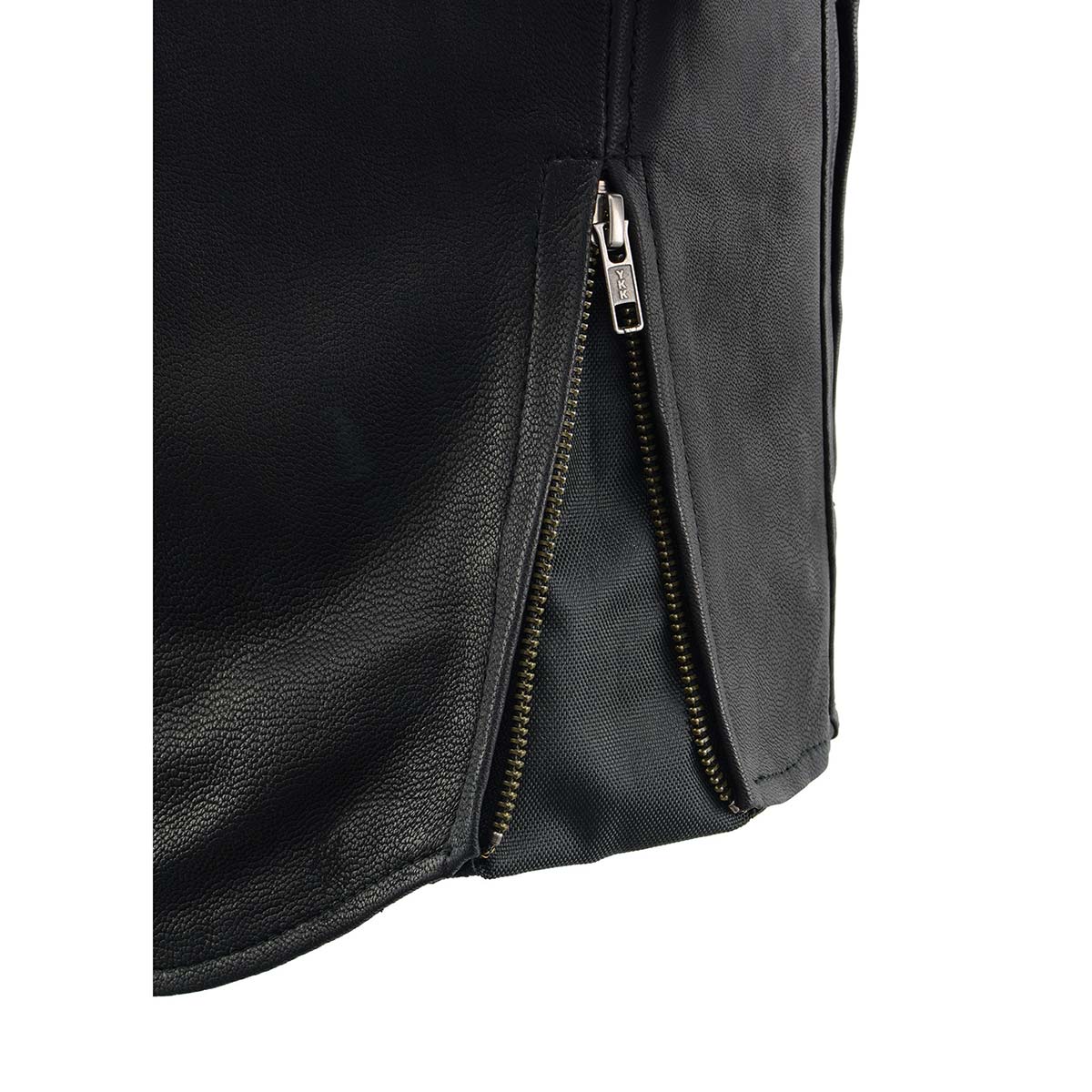 Milwaukee Leather MLM1525 Men's 'Crossover' Black Leather