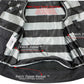 Milwaukee Leather MLM3507 Men's Old Glory Black Premium Leather Club Style Vest w/ Grey Stitching Laced Armholes