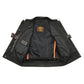 Milwaukee Leather MLM3524SET Men's All Season Black Premium Leather Motorcycle vest w/ Heated and Cool-Tec Technology