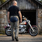 Milwaukee Leather Chaps for Men's Vintage Grey Slate Leather - Deep Zipped Thigh Pockets Motorcycle Chap - MLM5536