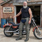 Milwaukee Leather Chaps for Men's Vintage Grey Slate Leather - Deep Zipped Thigh Pockets Motorcycle Chap - MLM5536