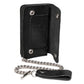 Milwaukee Leather Men's Black Snake-Stamped Wallet with 14-Inch Chain, MLW7848