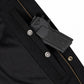 MMCC Men's Gridlock Black/Red 14 oz Denim & Plaid Armored Hooded Motorcycle Jacket - MMC10100