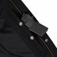 MMCC Men's Gridlock Black/White 14 oz Denim & Plaid Armored Hooded Motorcycle Jacket - MMC10101