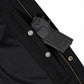 MMCC Men's Gridlock Black/Orange 14 oz Denim & Plaid Armored Hooded Motorcycle Jacket - MMC10102