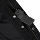 MMCC Men's Gridlock Black/Green 14 oz Denim & Plaid Armored Hooded Motorcycle Jacket - MMC10103