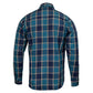 MMCC Men's The Kraken Blue Orange Cotton Long Sleeve Flannel Shirt - MMC11600