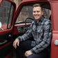 MMCC Men's Mastodon Gray Black White Cotton Long Sleeve Flannel Shirt - MMC11606