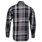 MMCC Men's Mastodon Gray Black White Cotton Long Sleeve Flannel Shirt - MMC11606