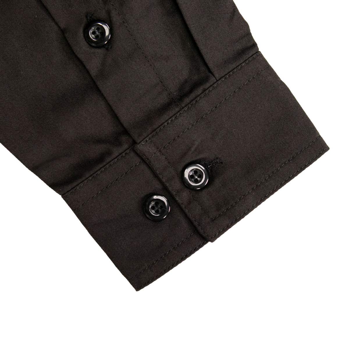 MMCC Men's Octane Long Sleeve Mechanic Shirt - Black with Orange Stripe - 50-50 Cotton Poly - MMCC16003