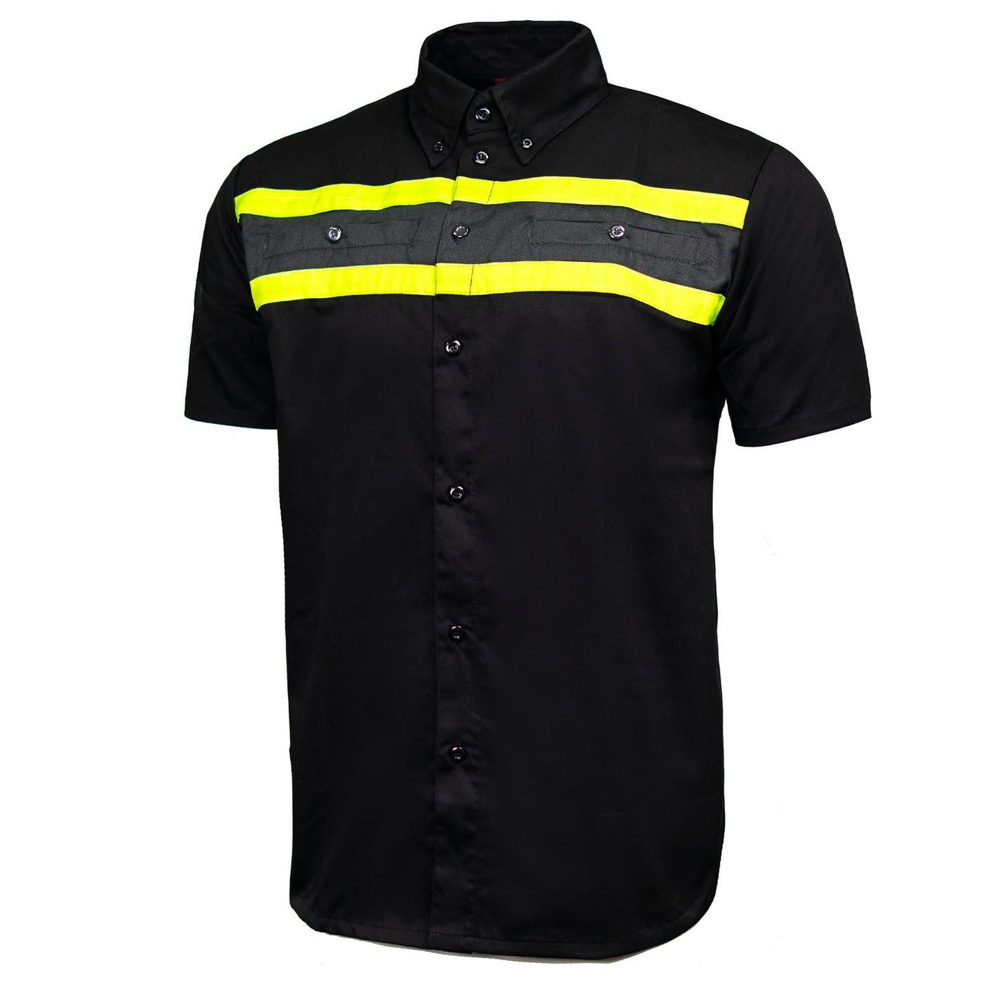 MMCC Men's Petrol Classic Mechanic Button Up Shirt - Dual Chest Pockets - Microfiber Panel - Rider Ready - MMC16007