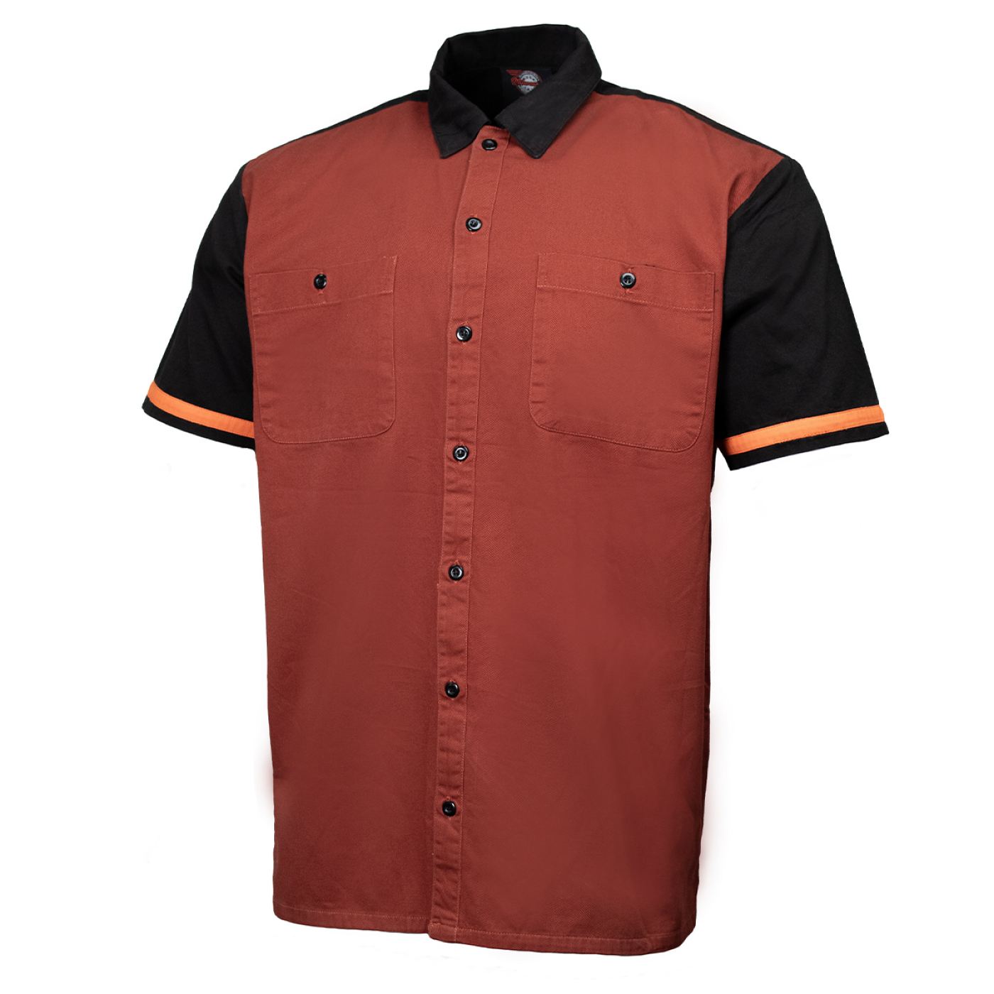 MMCC Men's Pit Line Mechanic Button Up Shirt - Dual Chest Pockets - Microfiber Panel - Rider Ready - MMC16024
