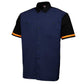 MMCC Men's Pit Line Mechanic Button Up Shirt - Dual Chest Pockets - Microfiber Panel - Rider Ready - MMC16026