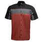 MMCC Men's Pit Line Mechanic Button Up Shirt - Dual Chest Pockets - Microfiber Panel - Rider Ready - MMC16028