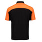 MMCC Men's Reveline Black Orange Grey Classic Mechanic Shirt - 100% Cotton W/ Microfiber Panel - MMC16029