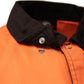MMCC Men's Reveline Black Orange Grey Classic Mechanic Shirt - 100% Cotton W/ Microfiber Panel - MMC16029