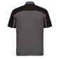 MMCC Men's Reveline Grey Black Orange Classic Mechanic Shirt - 100% Cotton w/ Microfiber Panel - MMC16030
