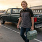 MMCC Men's Reveline Grey Black Orange Classic Mechanic Shirt - 100% Cotton w/ Microfiber Panel - MMC16030
