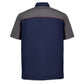 MMCC Men's Reveline Blue Grey Copper Classic Mechanic Shirt - 100% Cotton w/ Microfiber Panel - MMC16032
