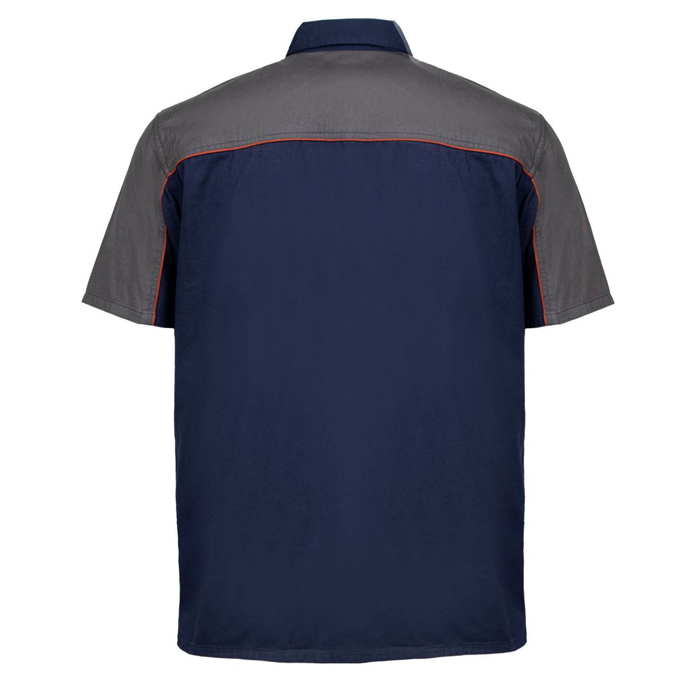 MMCC Men's Reveline Blue Grey Copper Classic Mechanic Shirt - 100% Cotton w/ Microfiber Panel - MMC16032