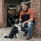 MMCC Men's Reveline Black Copper Grey Classic Mechanic Shirt - 100% Cotton w/ Microfiber Panel - MMC16033