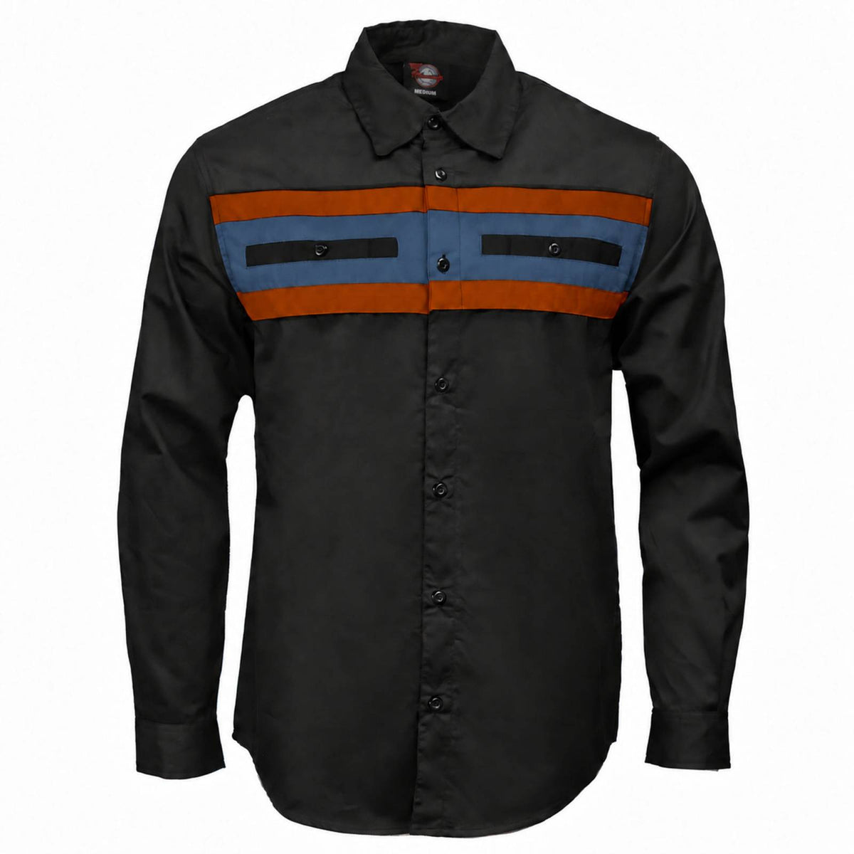 MMCC Men's Shift Crew Long Sleeve Vented Mechanic Shop Shirt - MMC16154
