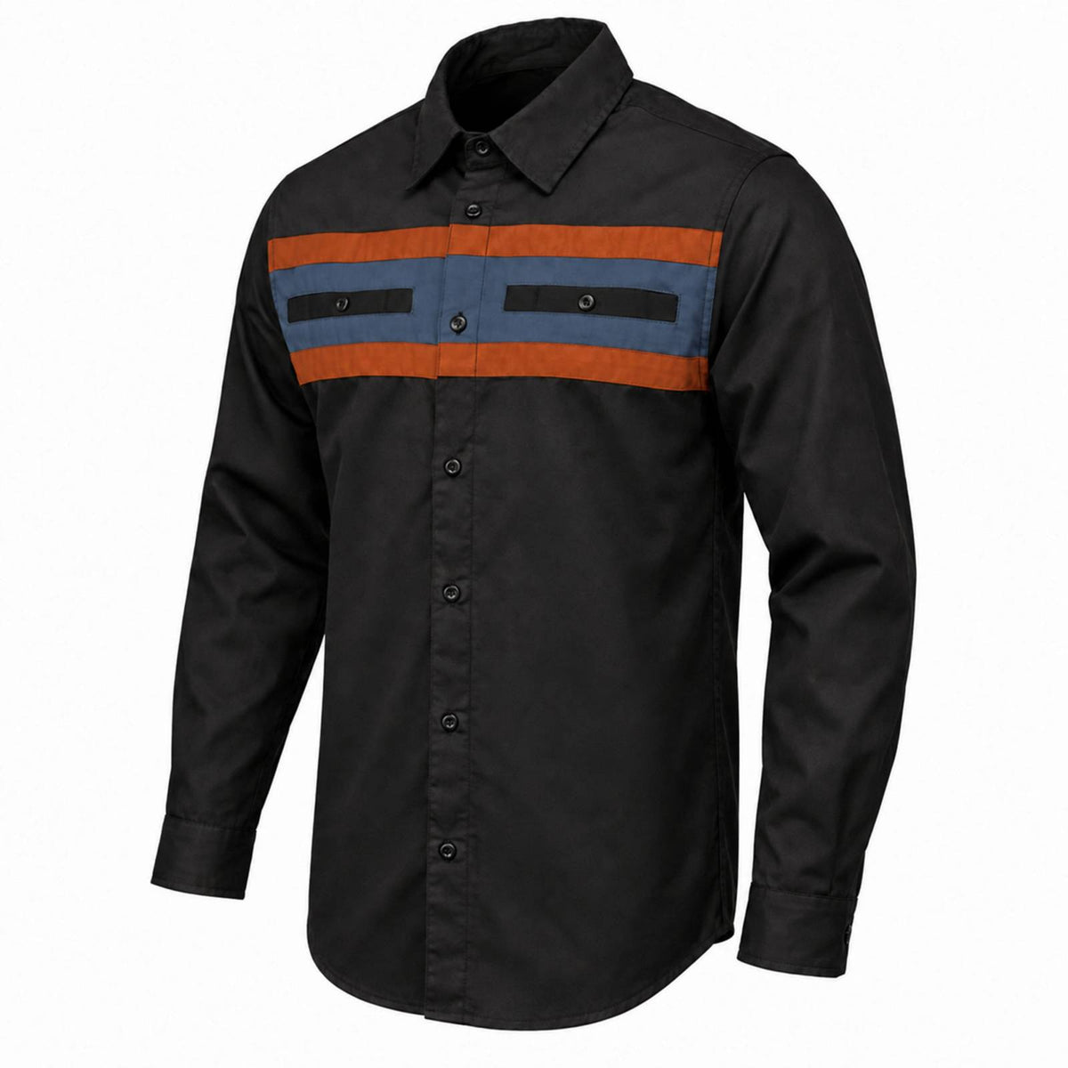 MMCC Men's Shift Crew Long Sleeve Vented Mechanic Shop Shirt - MMC16154