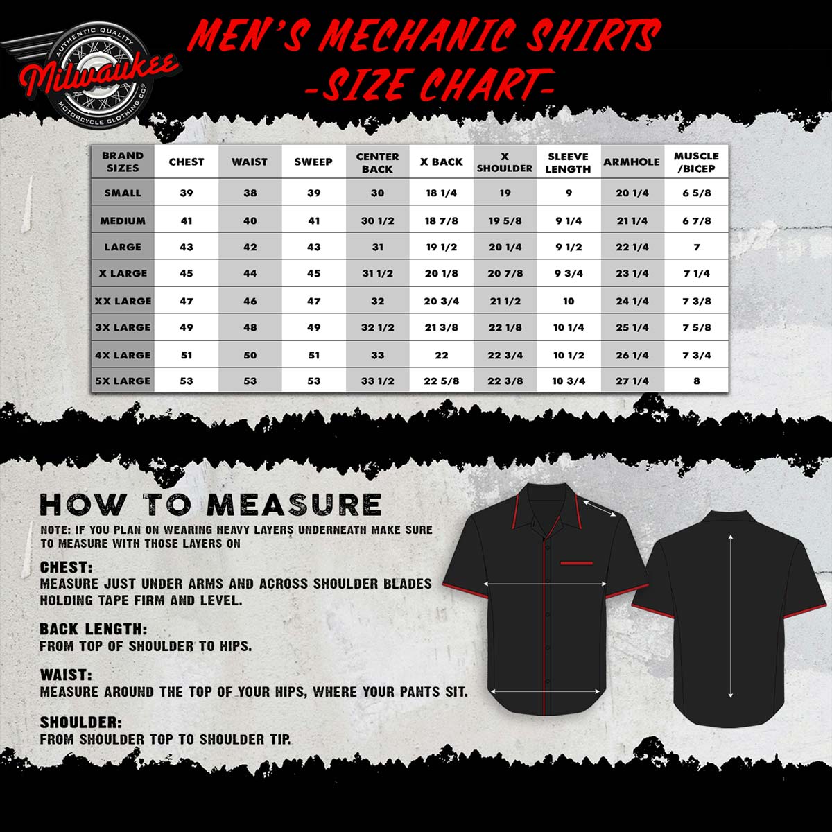 MMCC Men's Track Mark Polyester Blend Mechanic Shirt - MDM11624