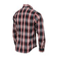 Milwaukee Leather MNG11659 Men's Black and White with Red Long Sleeve Cotton Flannel Shirt