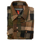 Milwaukee Leather MNG11667 Men's Brown and Beighe Long Sleeve Cotton Flannel Shirt