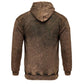 Milwaukee Leather MNG11685 Men's Dark Brown and Black Zipper Front Premium Cotton Hoodie