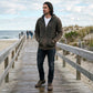 Milwaukee Leather MNG11685 Men's Dark Brown and Black Zipper Front Premium Cotton Hoodie