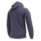 Milwaukee Leather MNG11688 Men's Navy and White Zipper Front Premium Cotton Hoodie