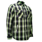 MMCC Men's 'Sidewinder' Reversible Flannel Shirt - 100% Cotton Snap Front Plaid w/ Chest and Hand Pockets - MNG11801