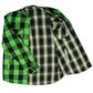 MMCC Men's 'Sidewinder' Reversible Flannel Shirt - 100% Cotton Snap Front Plaid w/ Chest and Hand Pockets - MNG11801